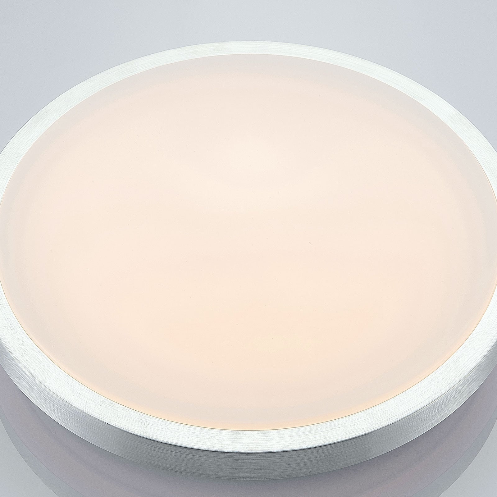LED taklampe Emelie aluminium Ø35 cm nærbilde akryl overflate