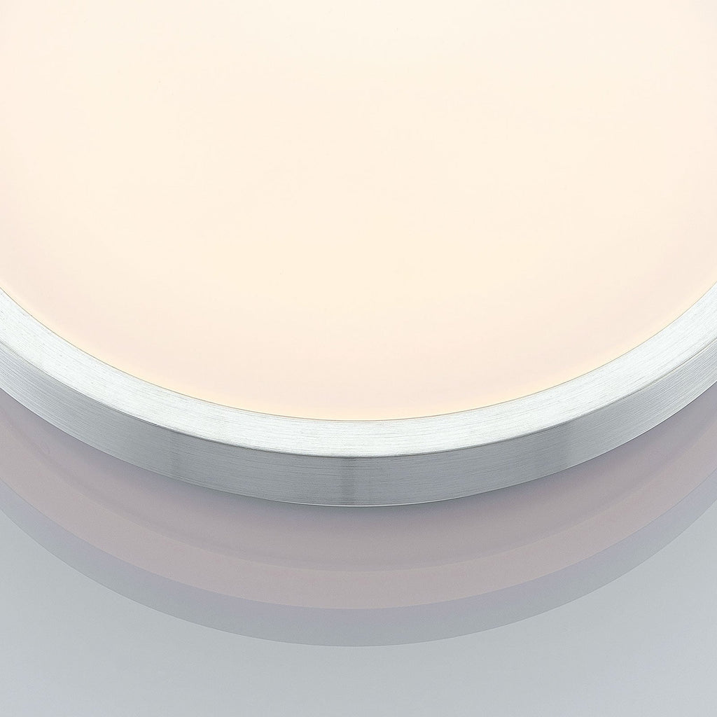LED taklampe Emelie aluminium Ø35 cm sideprofil