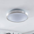 LED taklampe Emelie rund aluminium Ø42 cm varmhvit forfra