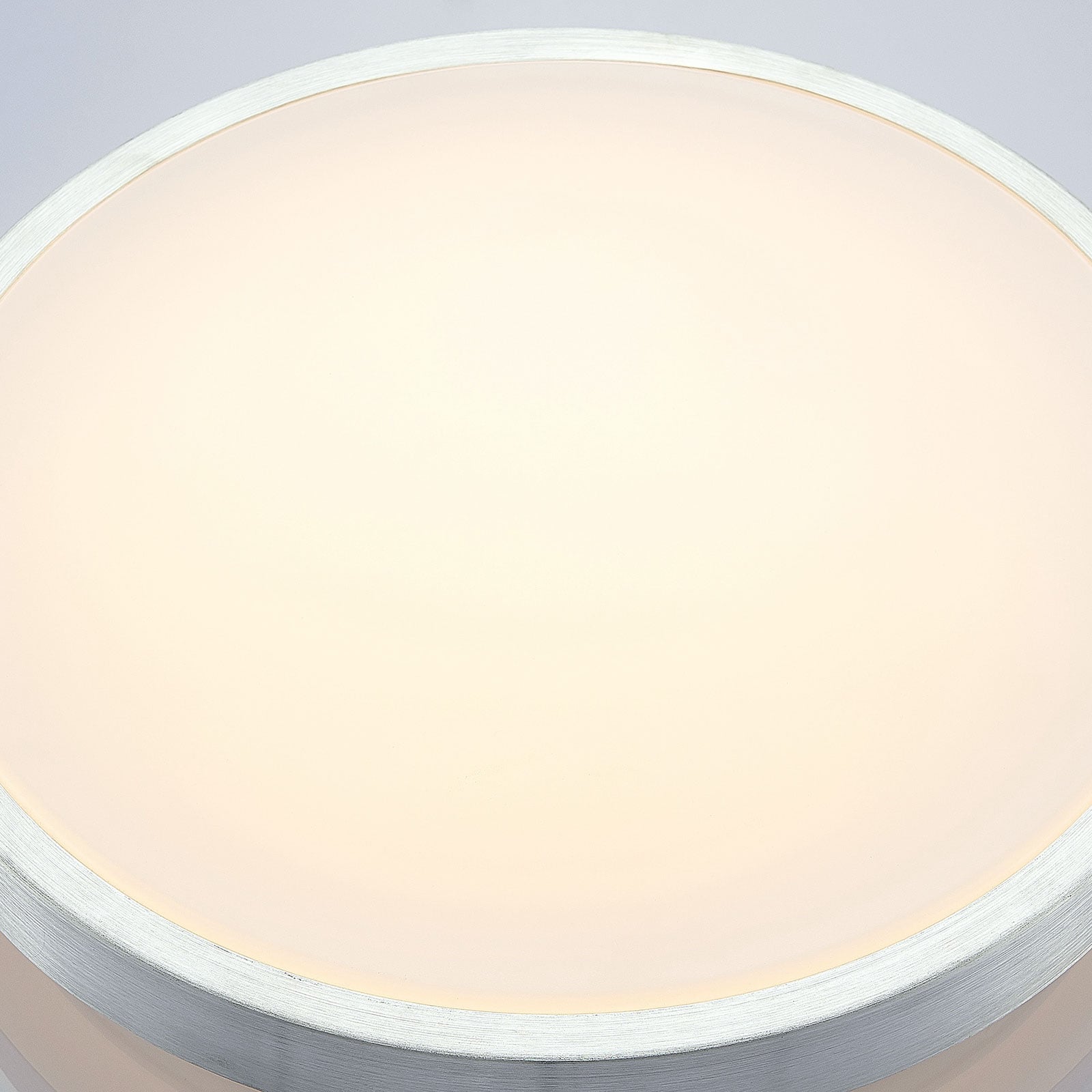 LED taklampe Emelie rund aluminium Ø42 cm varmhvit profil