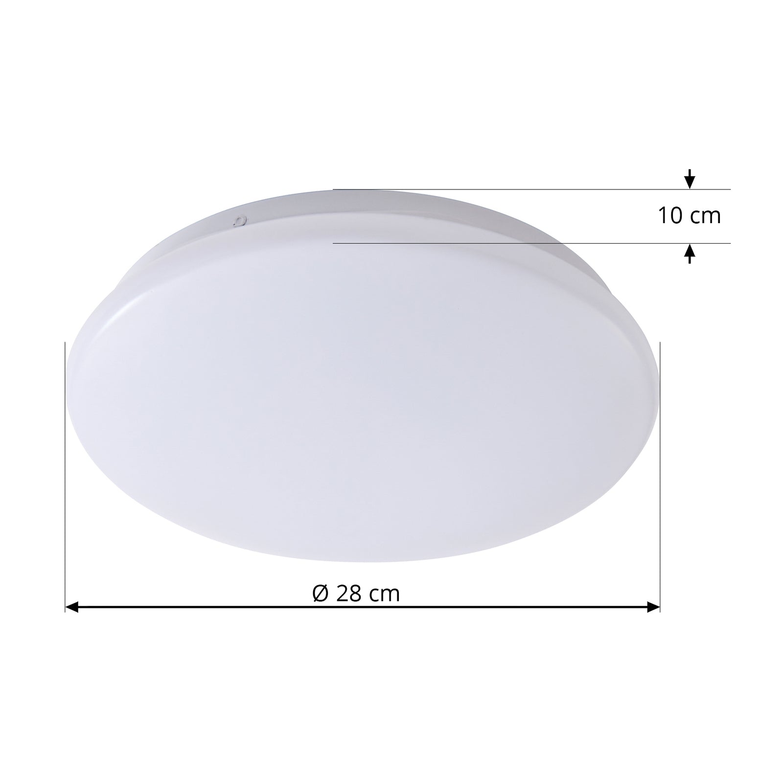 LED taklampe Emeryn CCT dimbar hvit Ø28 cm montert i rom