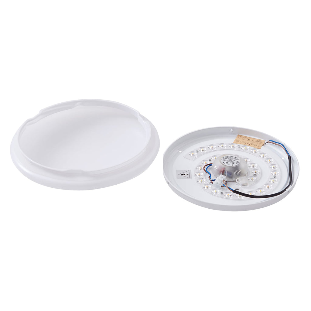 LED taklampe Emeryn CCT dimbar hvit Ø28 cm sideprofil