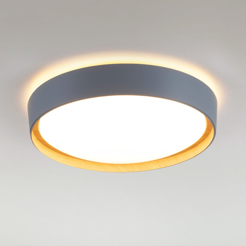 LED taklampe Emilia dimbar grå forfra