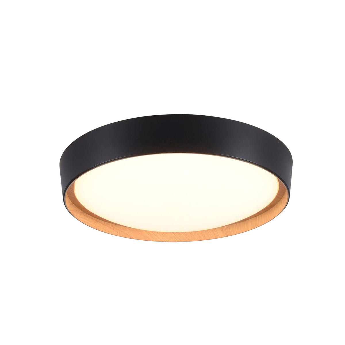 LED taklampe Emilia dimbar svart forfra