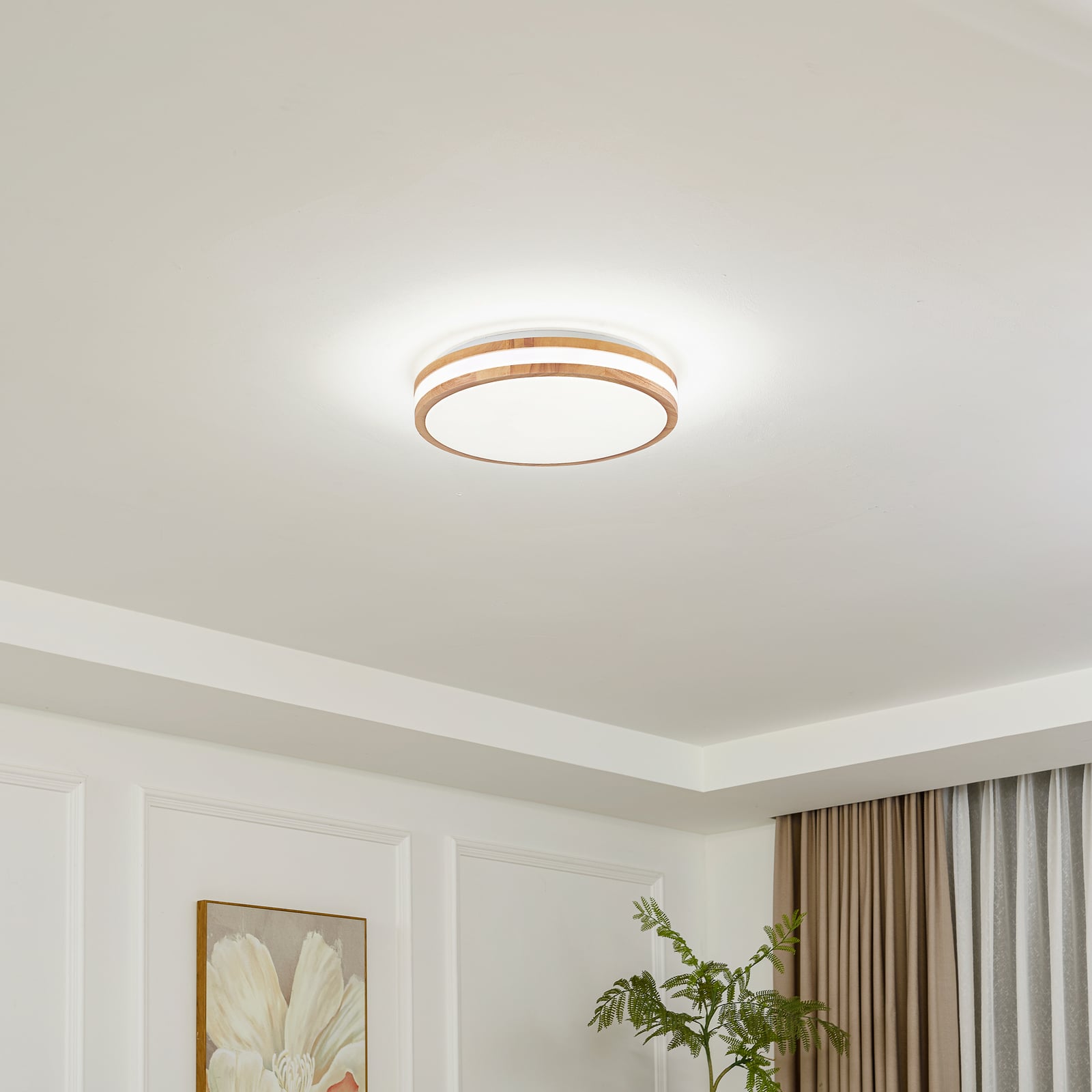 LED taklampe Emiva tre Ø39,5 cm bakside