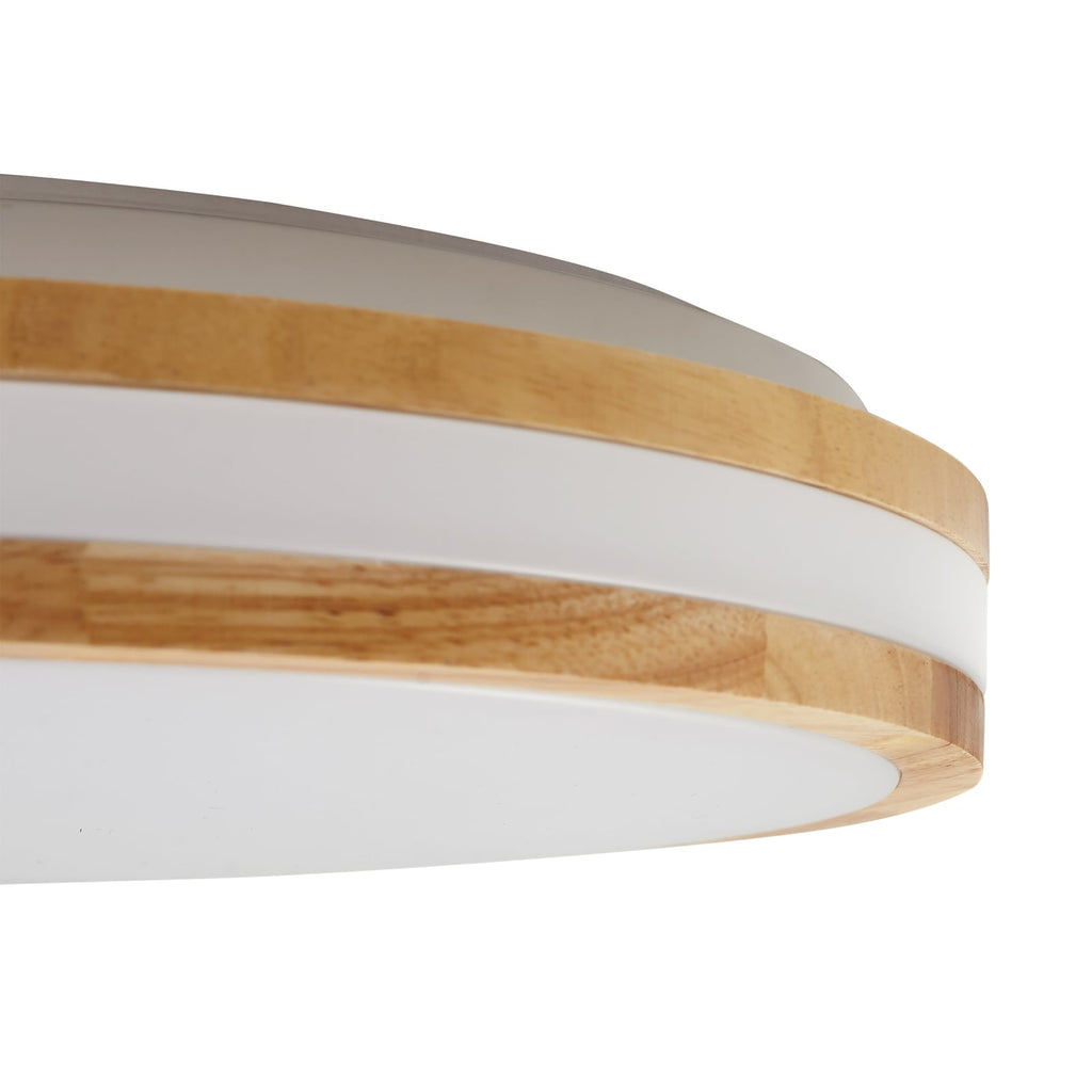 LED taklampe Emiva tre Ø39,5 cm med lys på