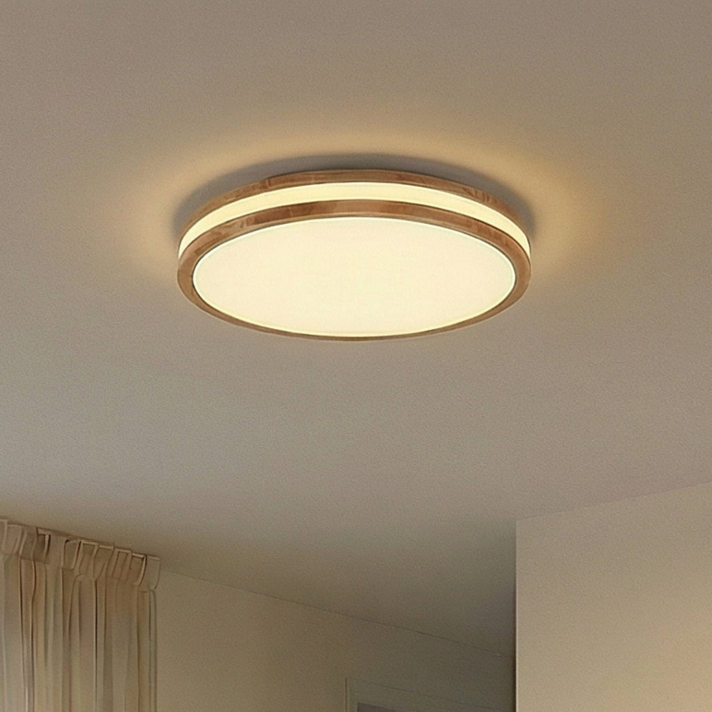 LED taklampe Emiva tre CCT dimbar med fjernkontroll Ø50 cm forfra