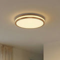 LED taklampe Emiva tre CCT dimbar med fjernkontroll Ø50 cm forfra