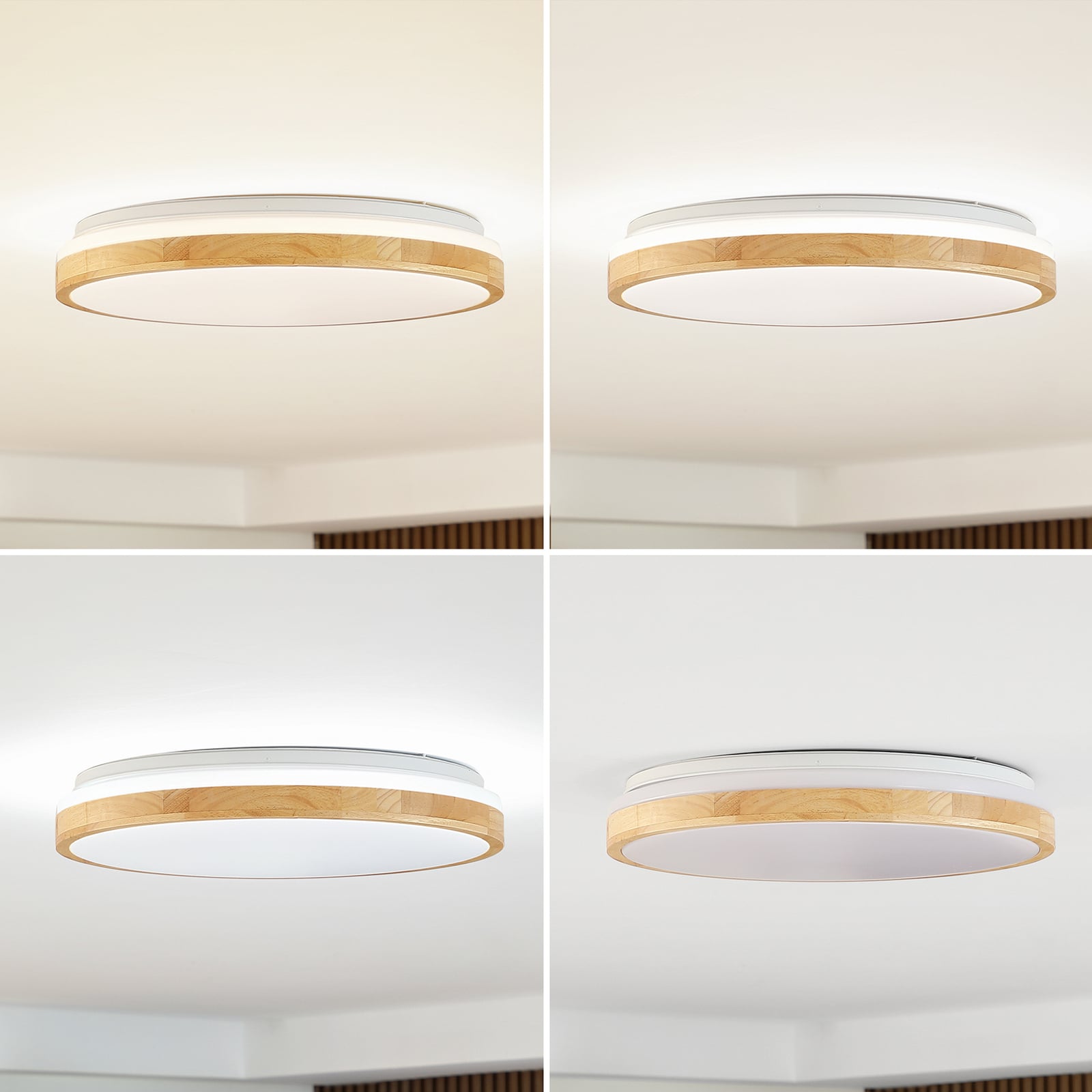 LED taklampe Emiva tre CCT dimbar med fjernkontroll oversikt over lampe