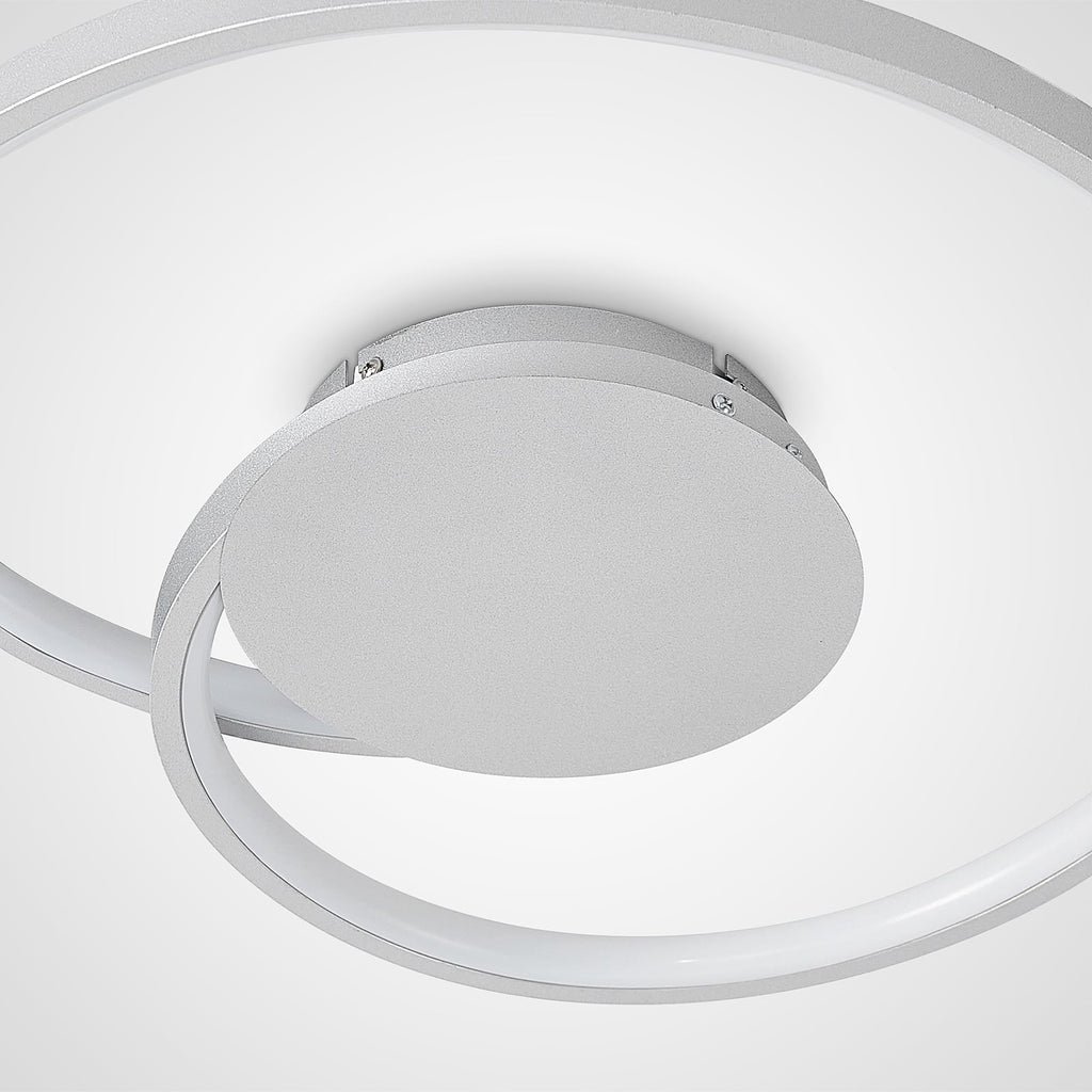 LED taklampe Enesa dimbar sølv helhetsbilde