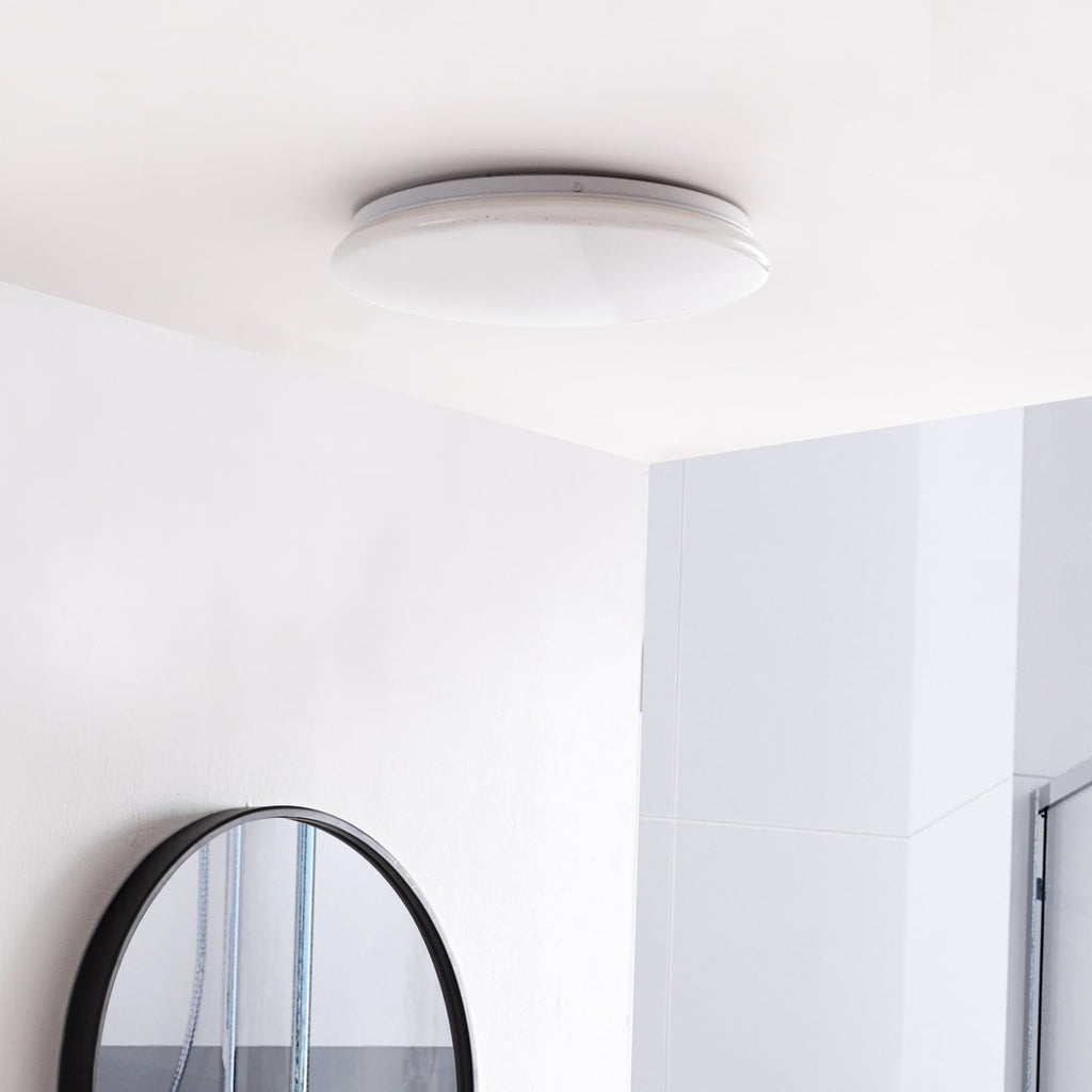LED taklampe Eovi Ø33 cm hvit 4000K IP44 18W bakside