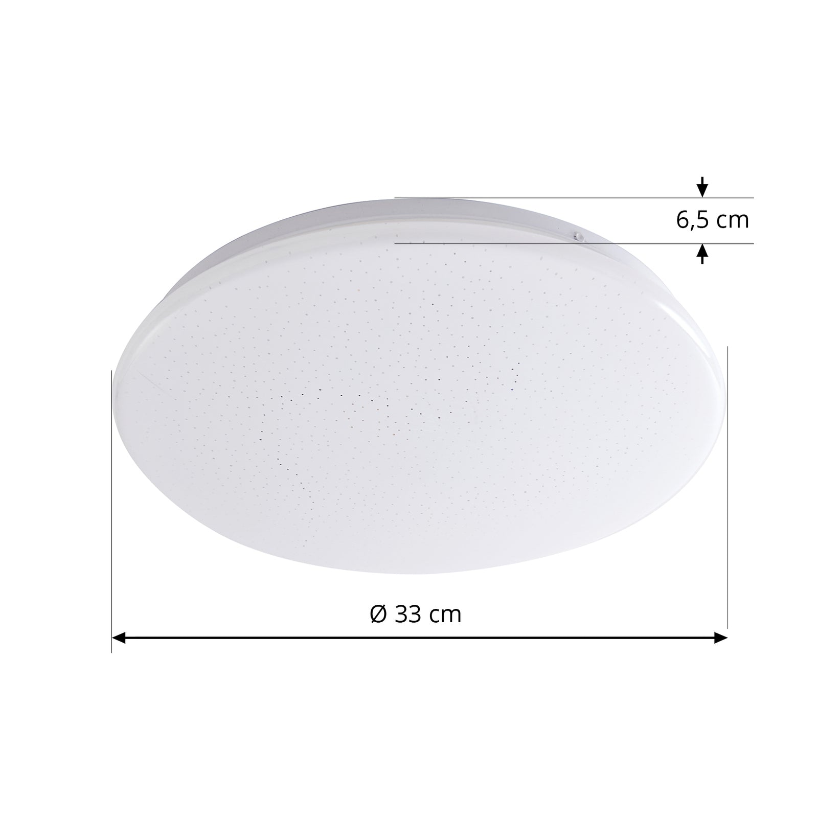 LED taklampe Eovi Ø33 cm hvit 4000K IP44 18W montert i tak