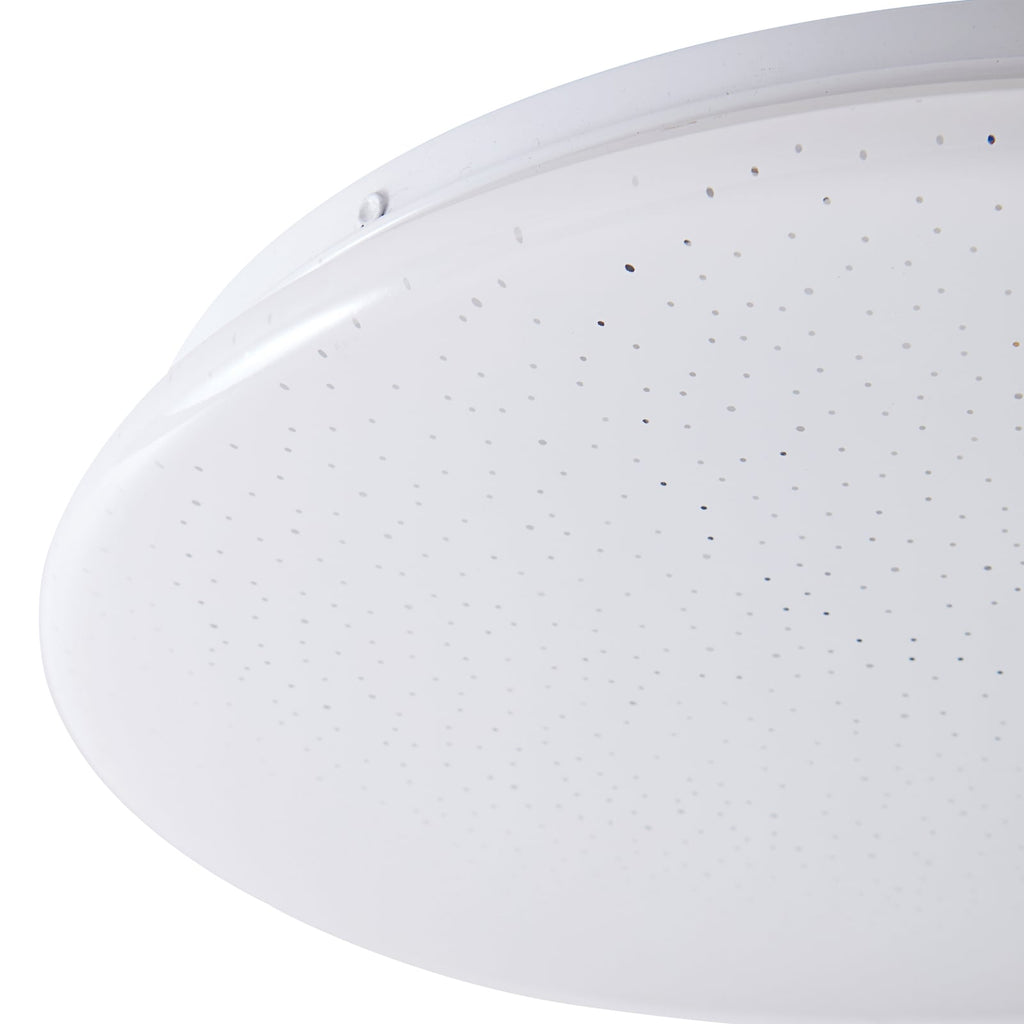 LED taklampe Eovi Ø33 cm hvit 4000K IP44 18W nærbilde av lysskive