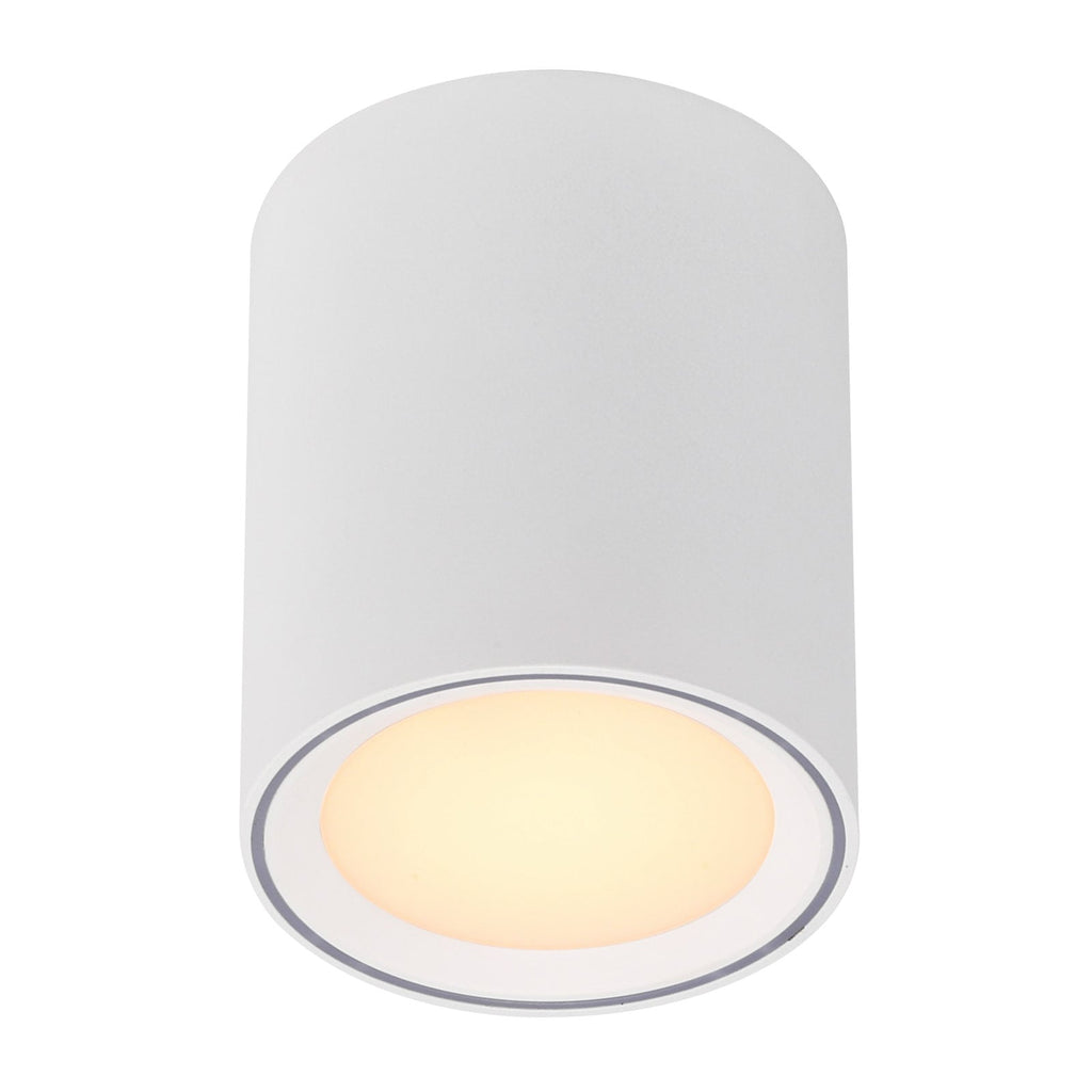 LED taklampe Fallon hvit dimbar forfra
