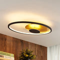 LED taklampe Feival dimbar rust/gull 61x36 cm forfra