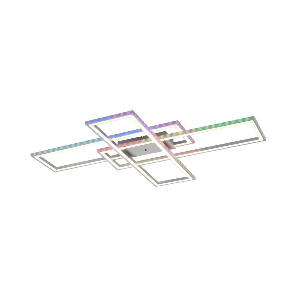 LED taklampe Felix60 dimbar CCT RGB 105x71 cm forfra