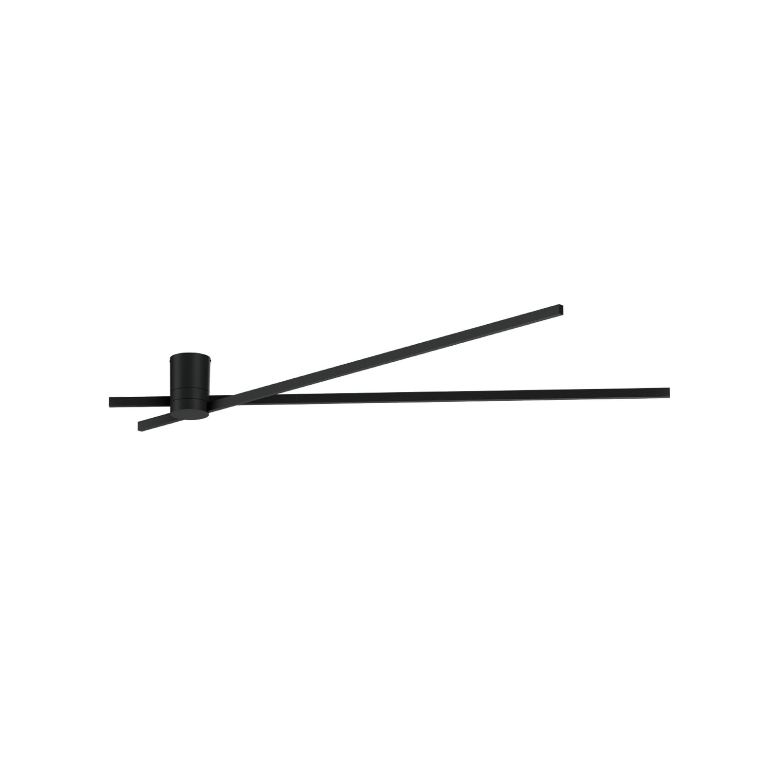 Montert LED taklampe Fil Spin 1.0 svart dimbar 110 cm i rom