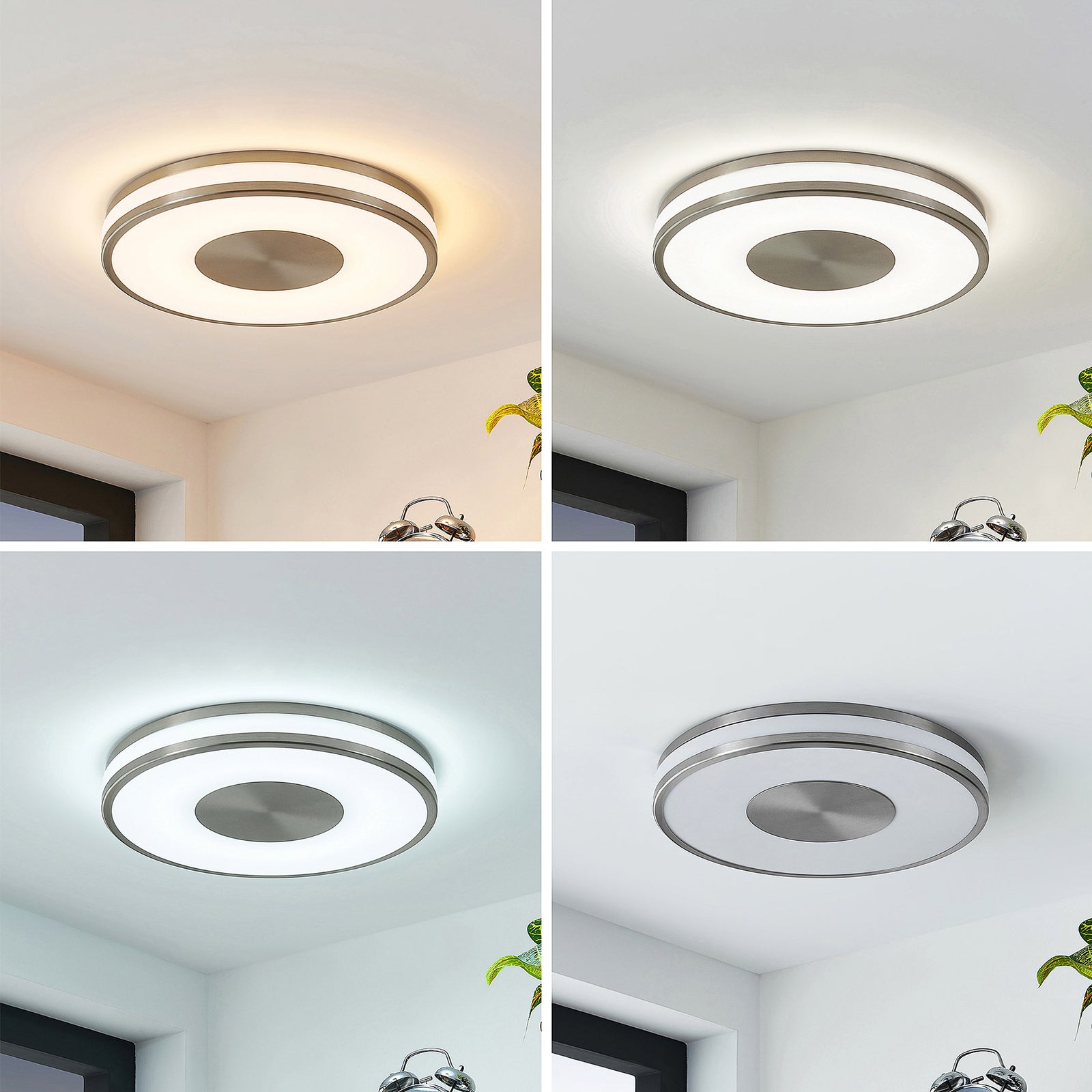 Montert LED taklampe Fjella RGB CCT dimbar Ø36 cm i rom