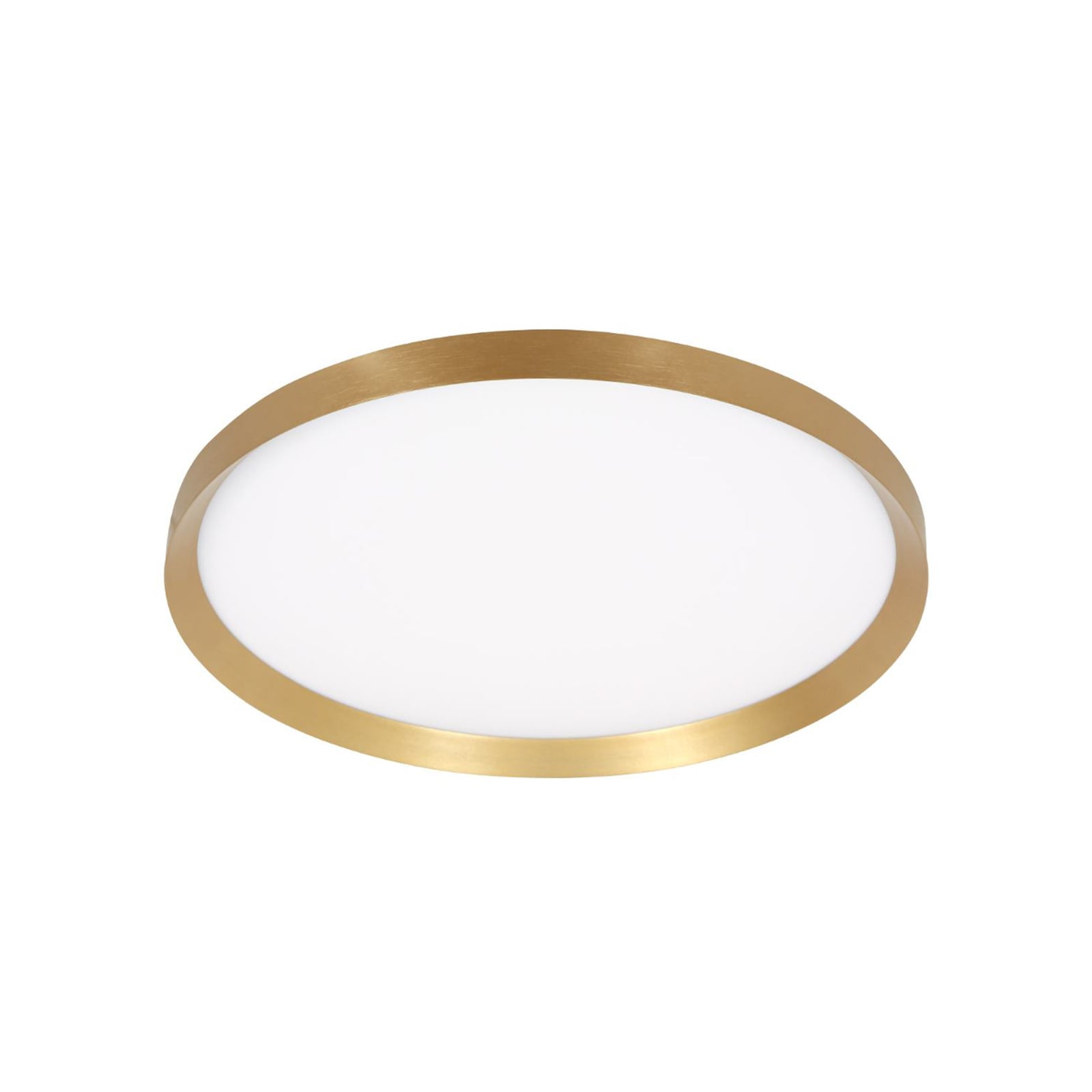 LED taklampe Flady dimbar gullfarget Ø50 cm forfra