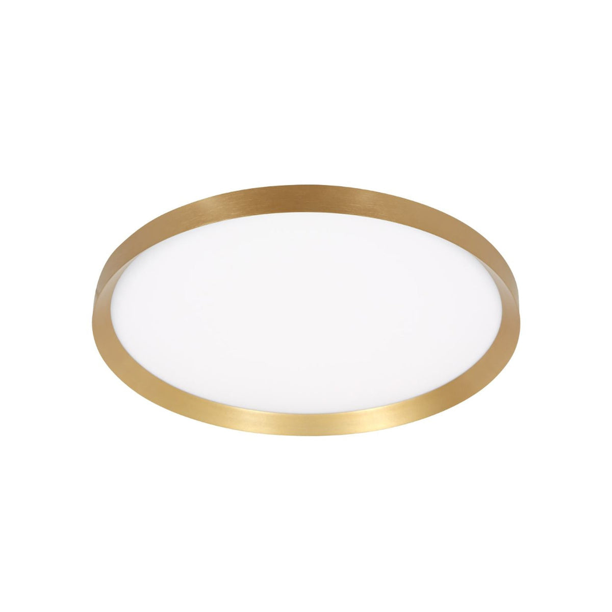 LED taklampe Flady dimbar gullfarget Ø50 cm forfra