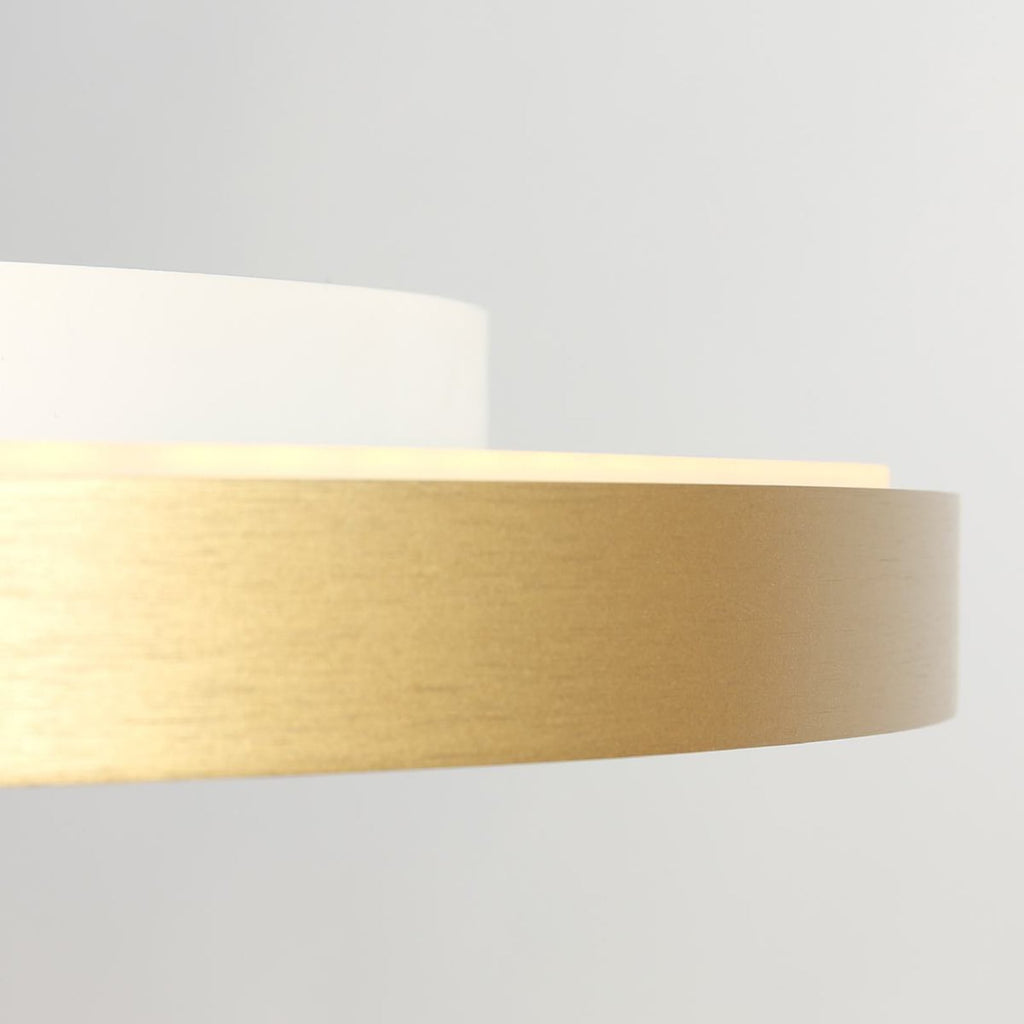 LED taklampe Flady dimbar gullfarget Ø50 cm detalj