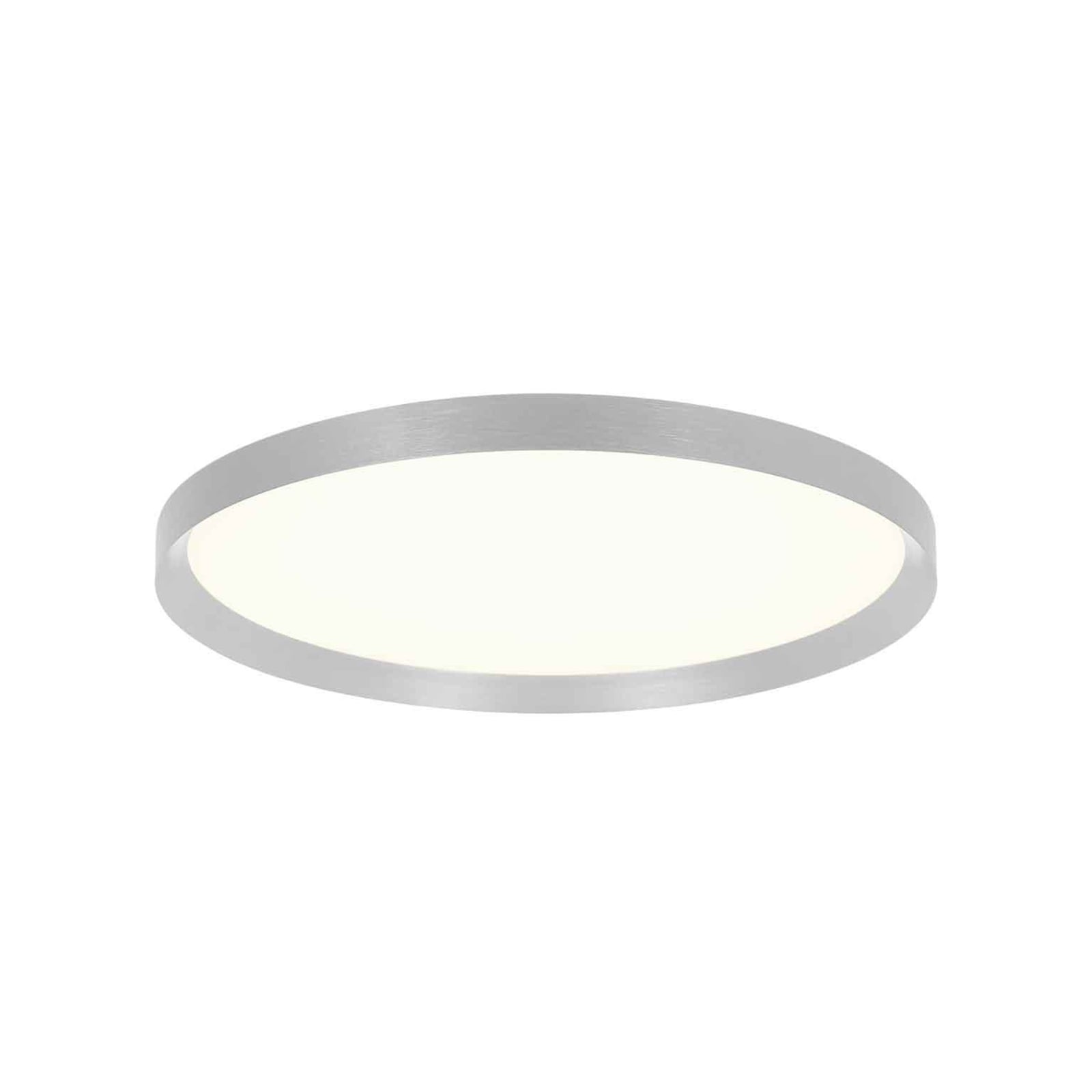 LED taklampe Flady stål Ø40 cm dimbar direkte/indirekte forfra