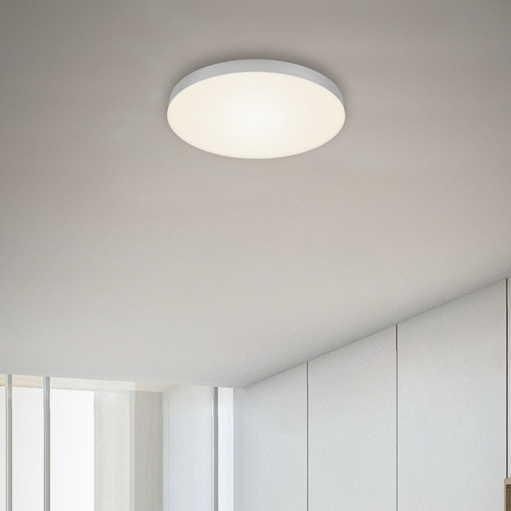 LED taklampe Flame sølv bakside