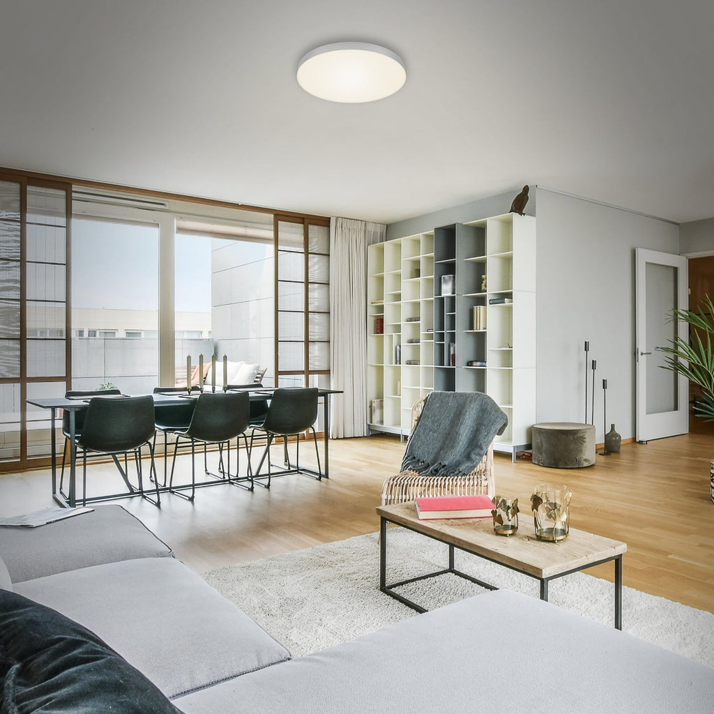 LED taklampe Flame sølv nærbilde