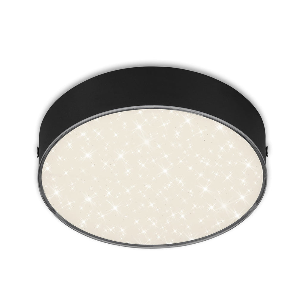 Nærbilde av stjernehimmel-effekt på LED taklampe Flame Star