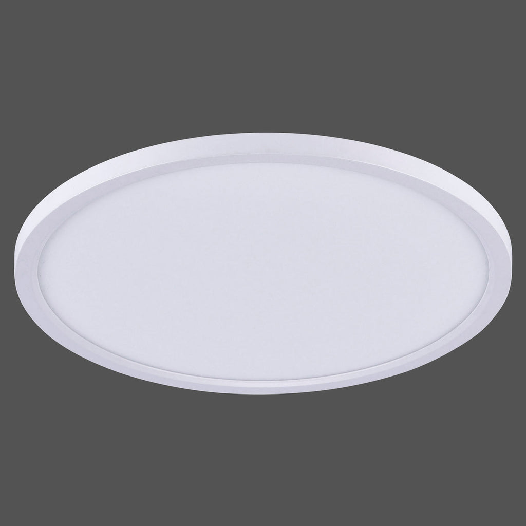 LED taklampe Flat rund Ø40 cm hvit CCT dimbar med fjernkontroll - JUST LIGHT sideprofil