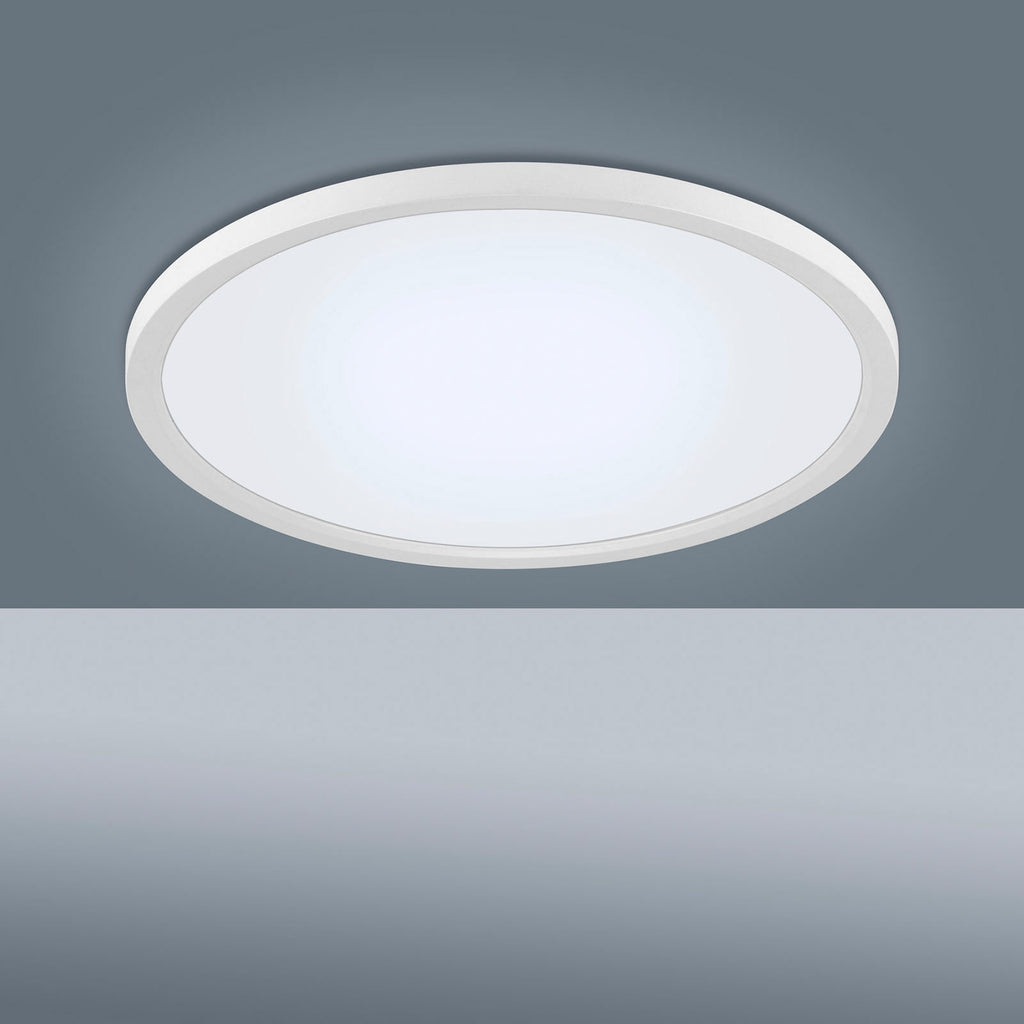 LED taklampe Flat rund Ø40 cm hvit CCT dimbar med fjernkontroll - JUST LIGHT nærbilde