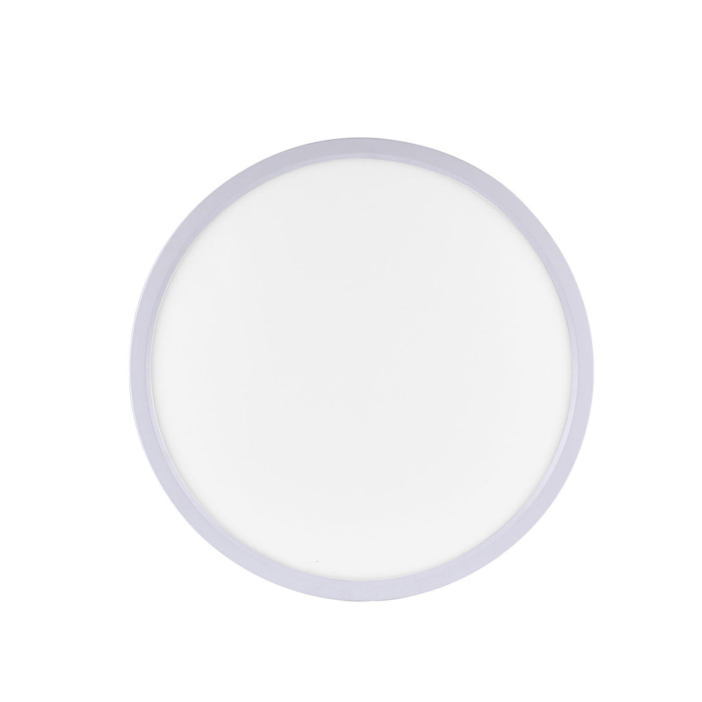 LED taklampe Flat rund Ø40 cm hvit CCT dimbar med fjernkontroll - JUST LIGHT fjernkontroll
