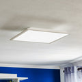 LED taklampe Fleet med bevegelsessensor 44,5x44,5 cm hvit forfra