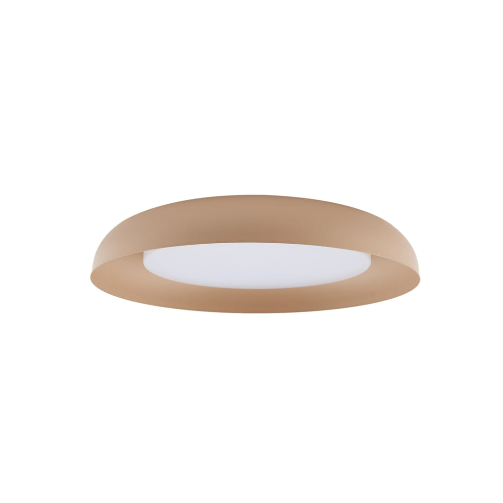 LED taklampe Florie beige metall montert i rom