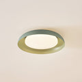 LED taklampe Florie grønn metall Ø40 cm forfra