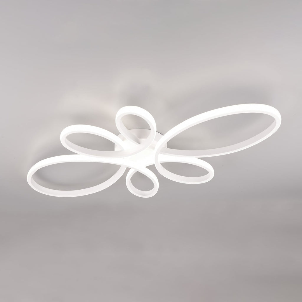 LED taklampe Fly matt hvit 4000K dimbar 83x45 cm detalj