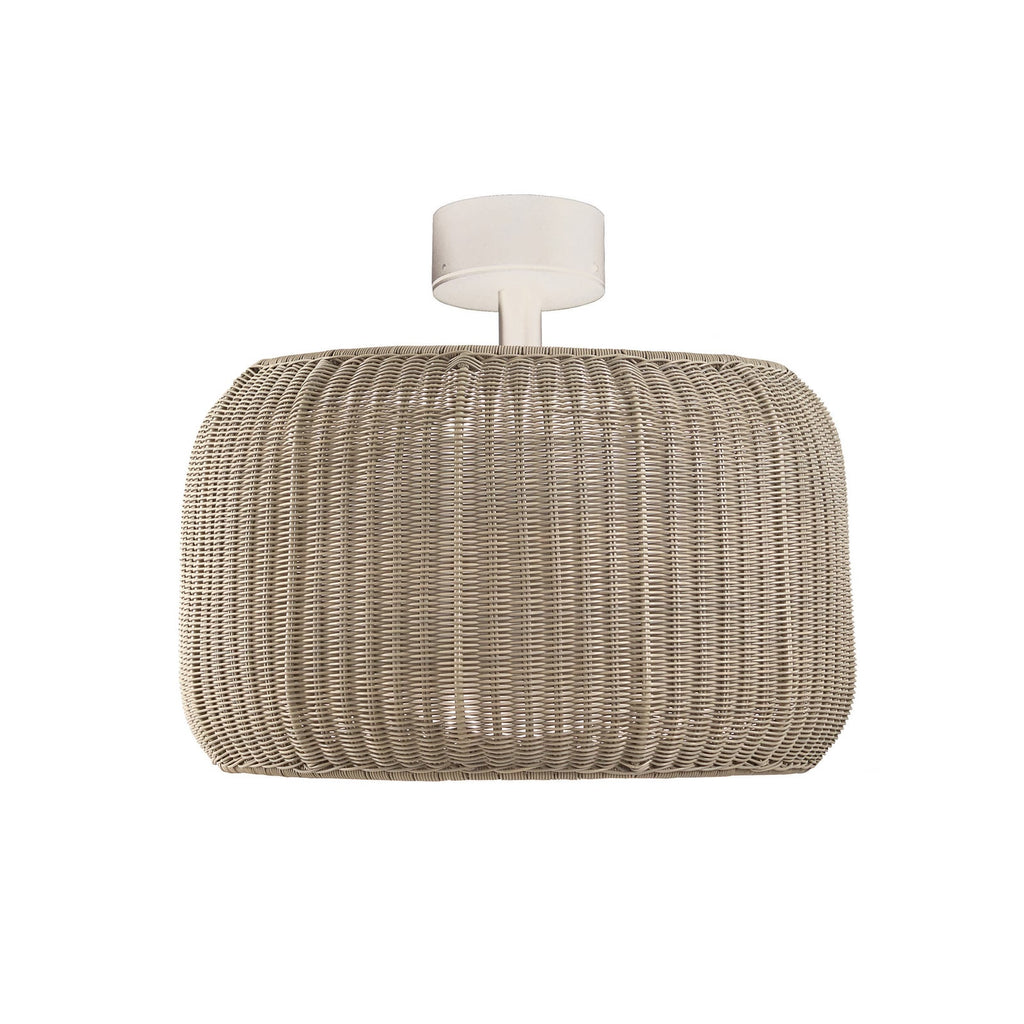LED taklampe Fora dimbar hvit/beige Ø50 cm IP66 montert