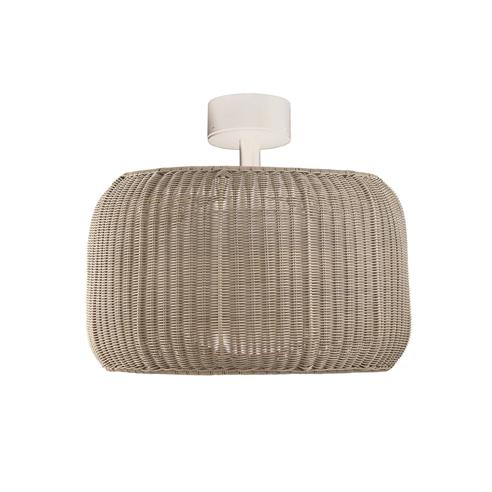 LED taklampe Fora dimbar hvit/beige Ø50 cm IP66 montert