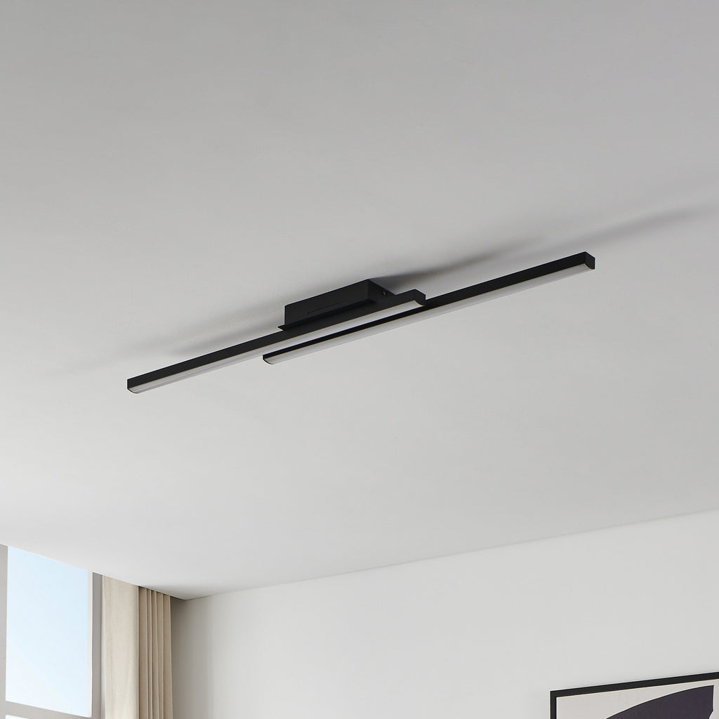 LED taklampe Fraioli-Z smart dimbar RGB 105 cm svart side