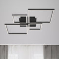 LED taklampe Frame 4-lys step-dim svart front