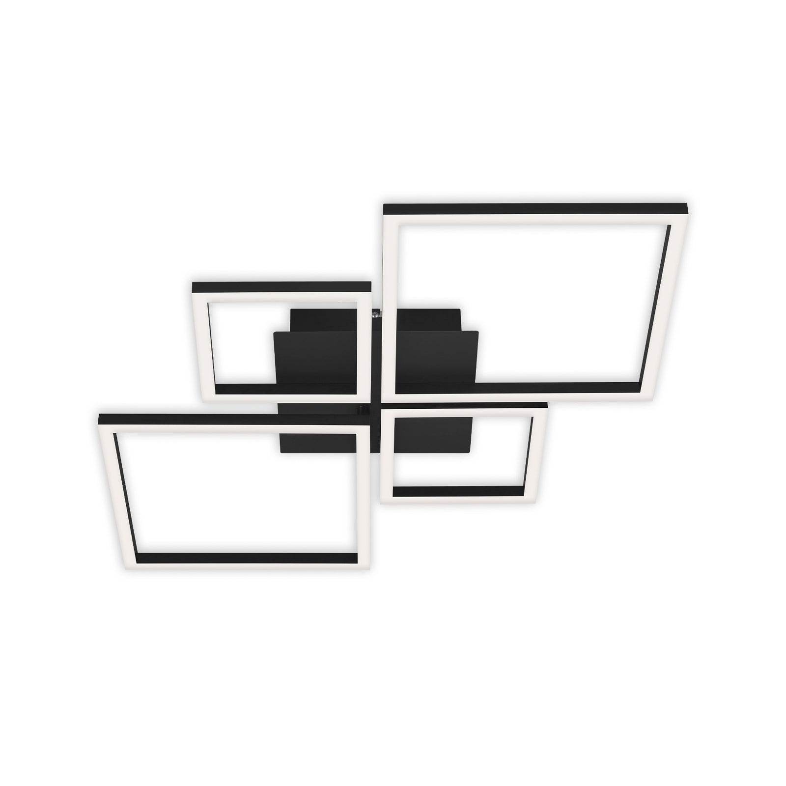 LED taklampe Frame 4-lys step-dim svart montert i rom