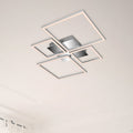 LED taklampe Frame CCT dimbar aluminium 75x47 cm 38W Briloner forfra