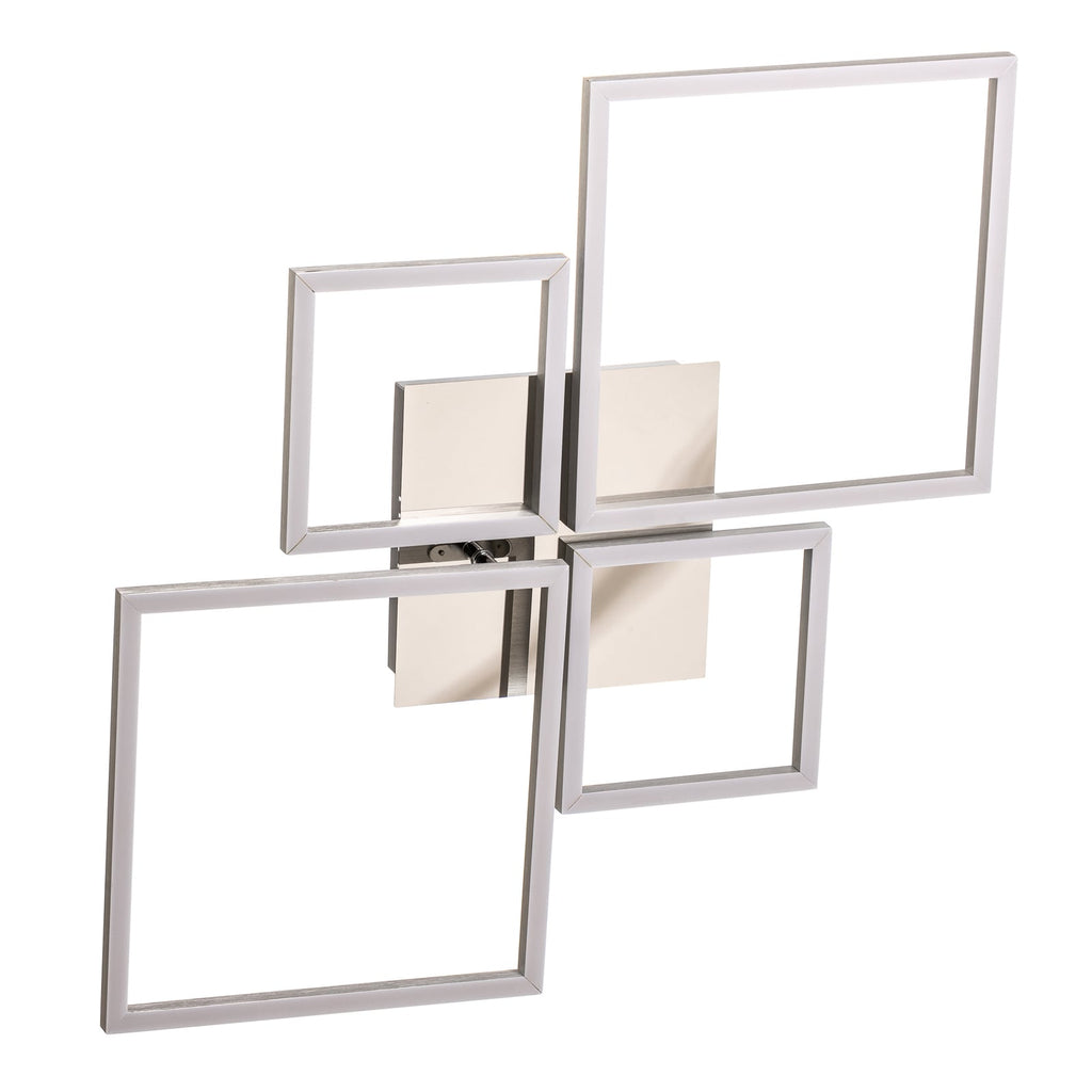 LED taklampe Frame CCT dimbar aluminium 75x47 cm 38W Briloner sett fra siden