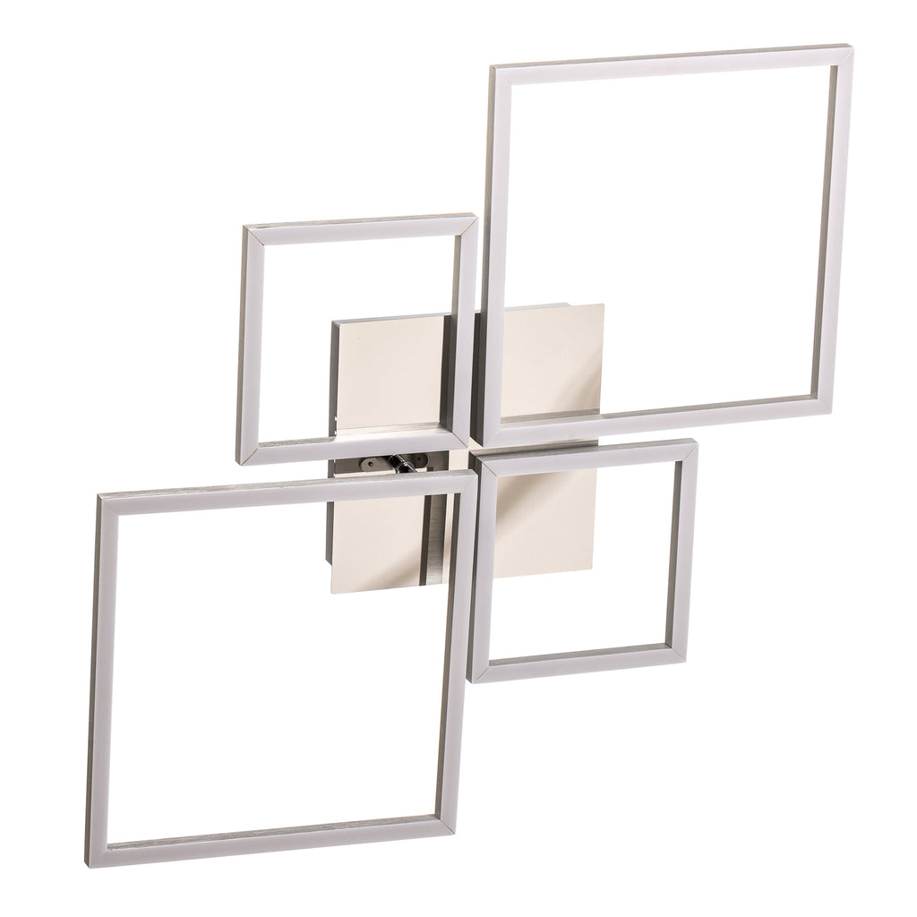 LED taklampe Frame CCT dimbar aluminium 75x47 cm 38W Briloner sett fra siden