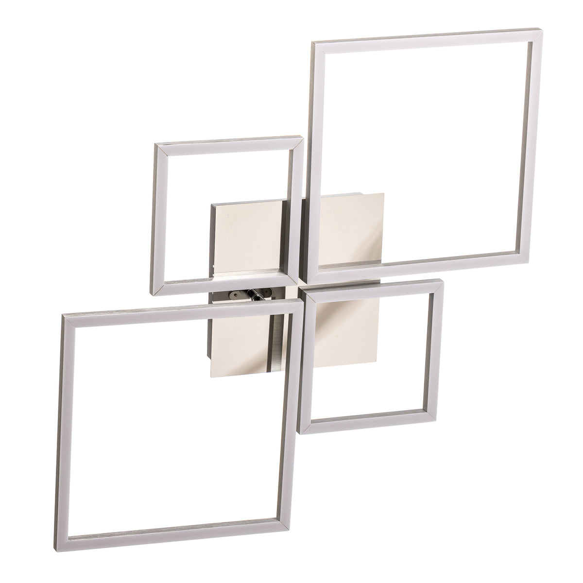 LED taklampe Frame CCT dimbar aluminium 75x47 cm 38W Briloner sett fra siden