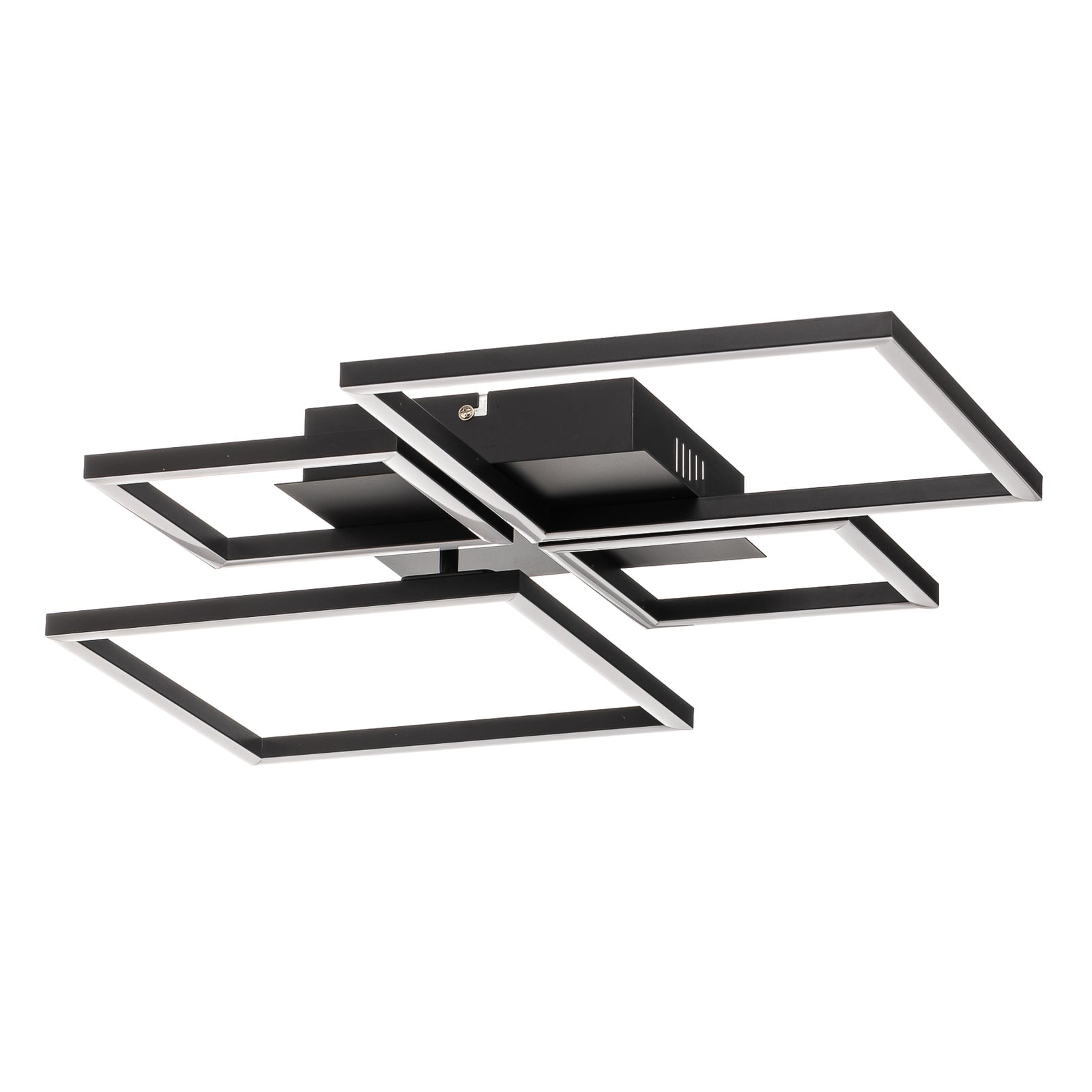 LED taklampe Frame CCT dimbar med fjernkontroll svart 38W montert i rom