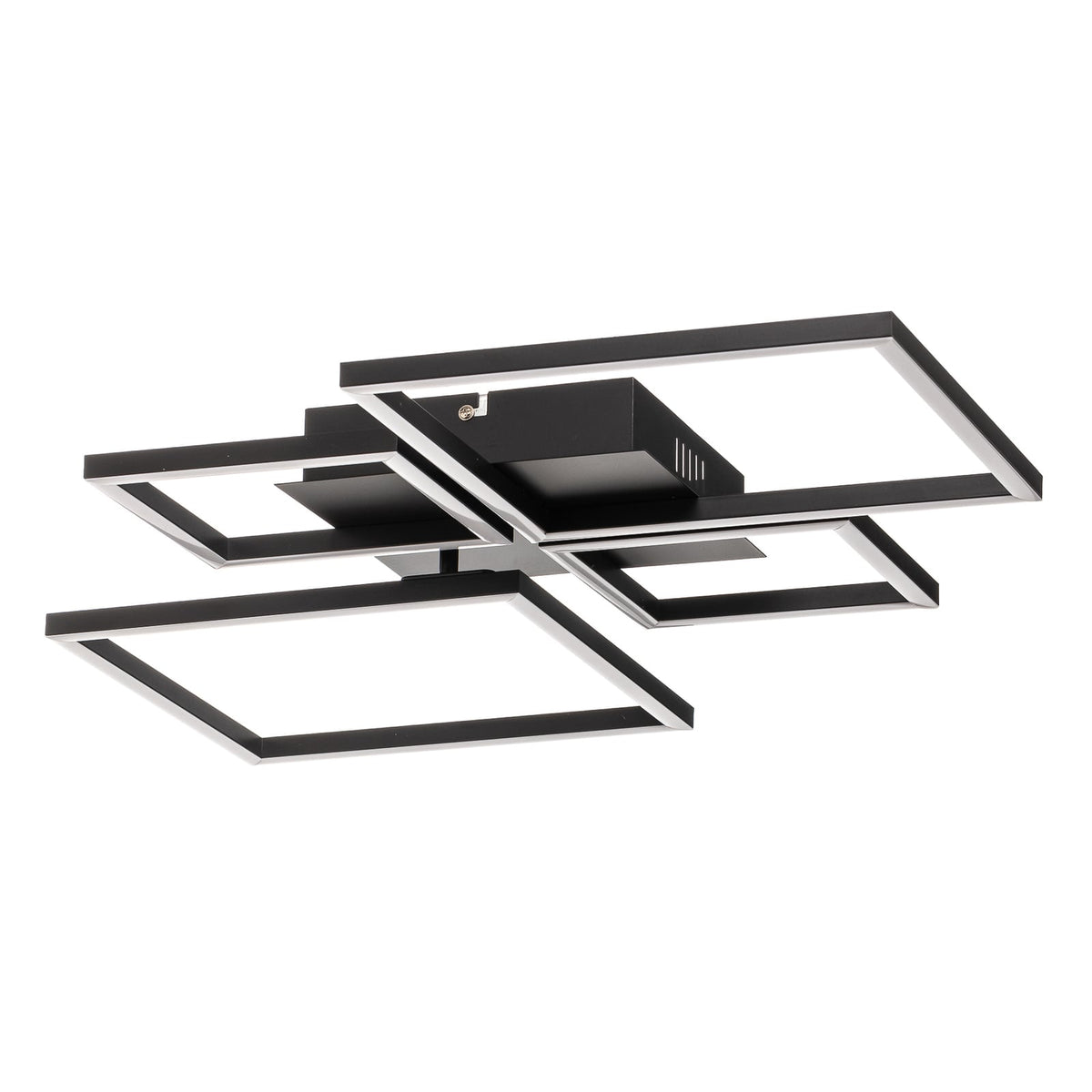 LED taklampe Frame CCT dimbar med fjernkontroll svart 38W montert i rom