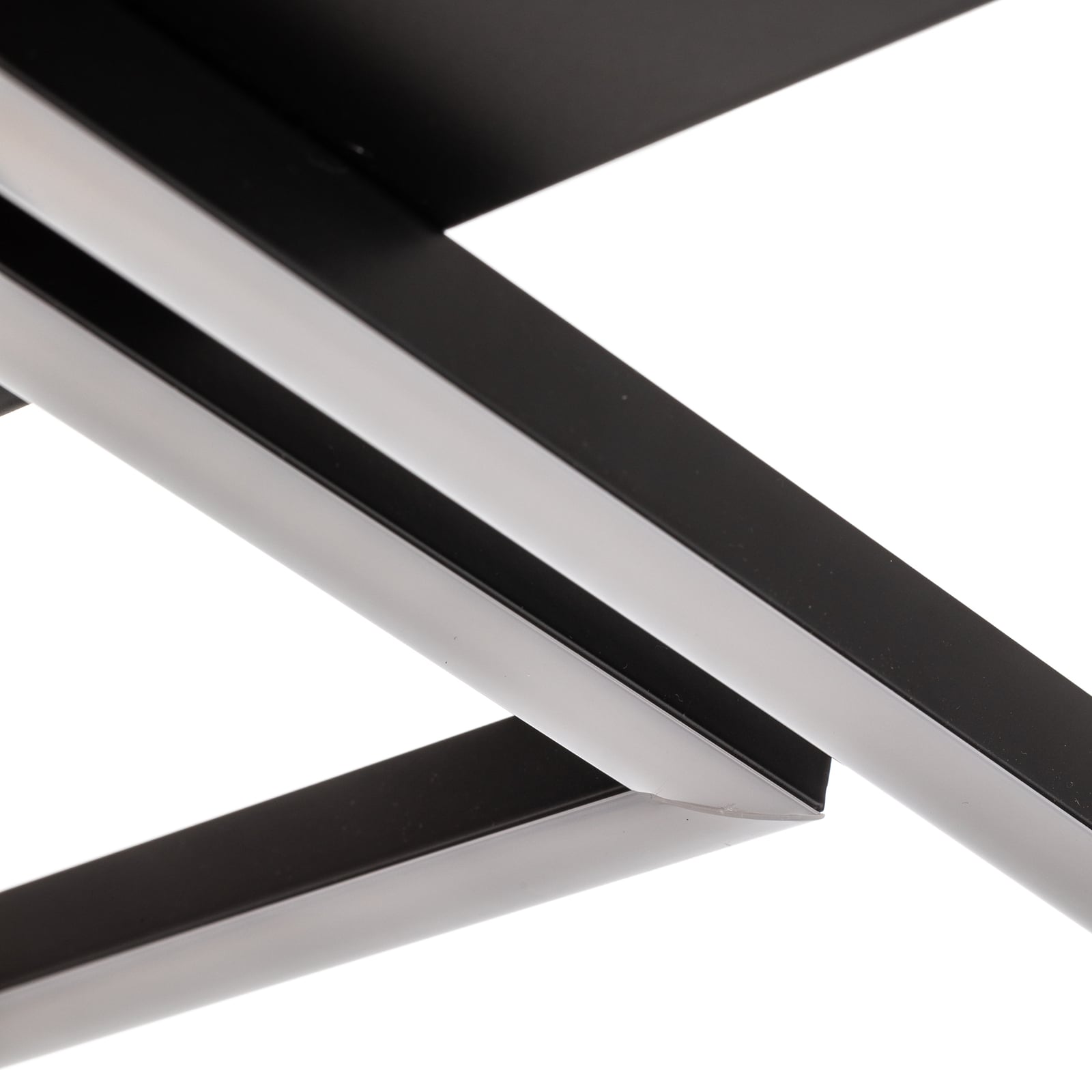 LED taklampe Frame CCT dimbar med fjernkontroll svart 38W nærbilde