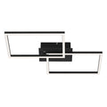 LED taklampe Frame CCT dimbar svart 50x39 cm med fjernkontroll forfra
