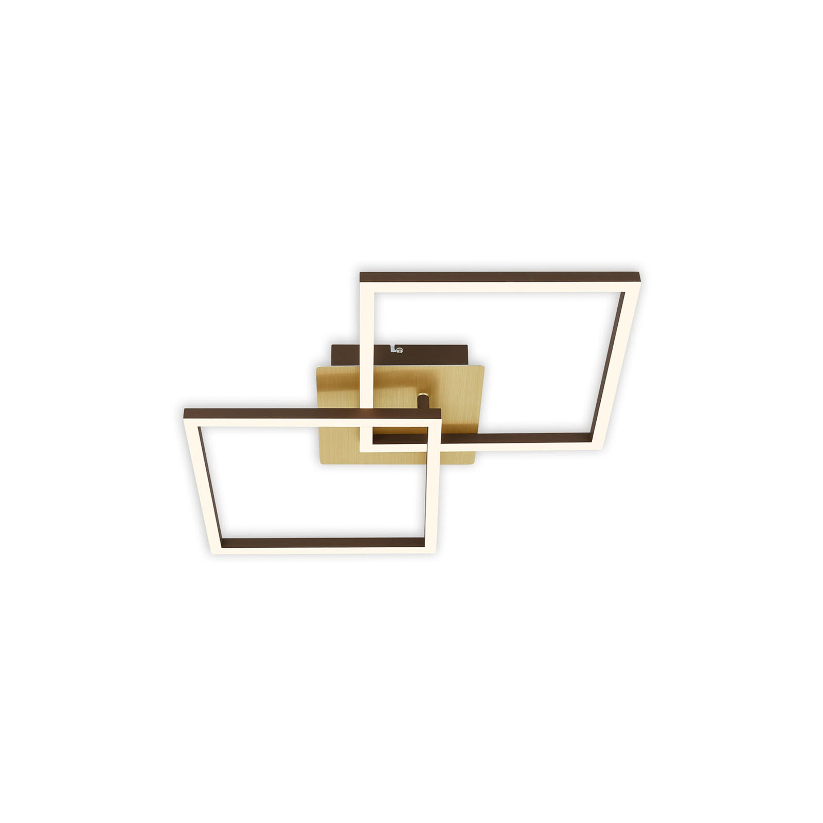 LED taklampe Frame dimbar 2-lys gull svingbar i bruk